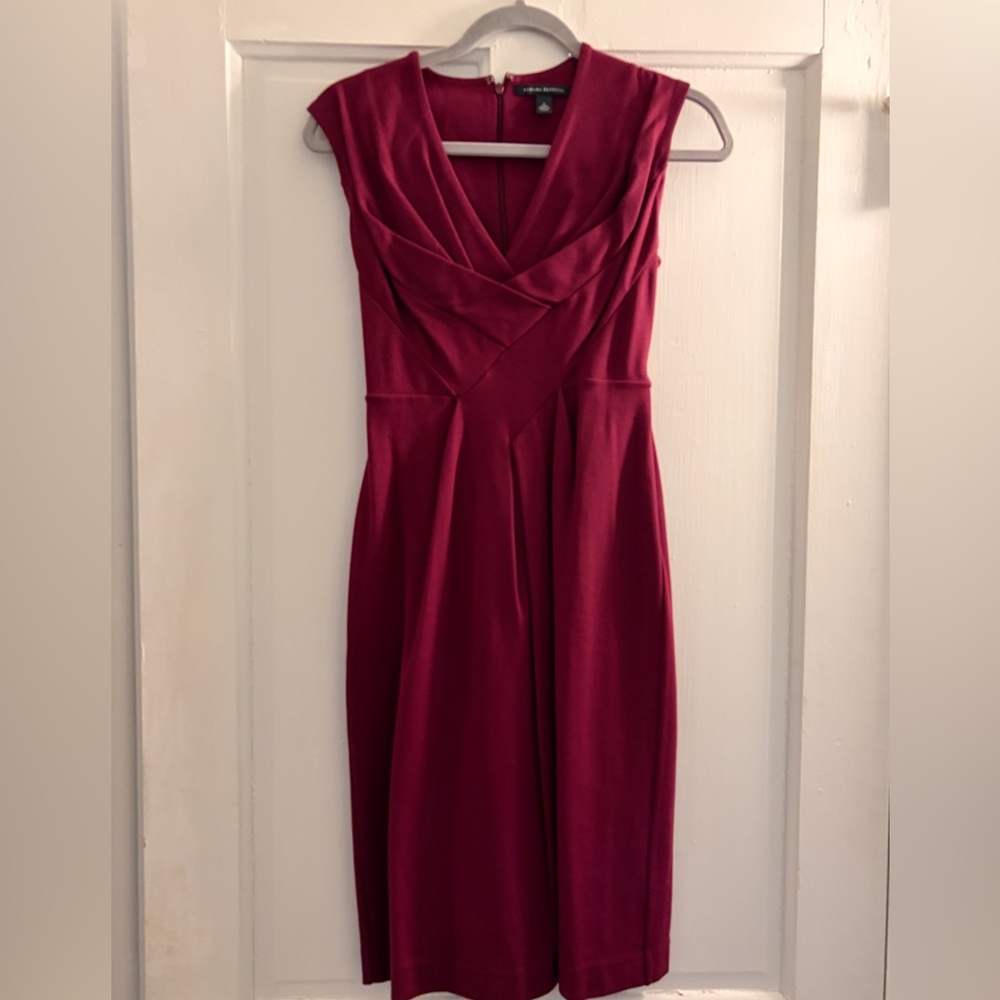 Banana Republic Deep Red Midi Dress